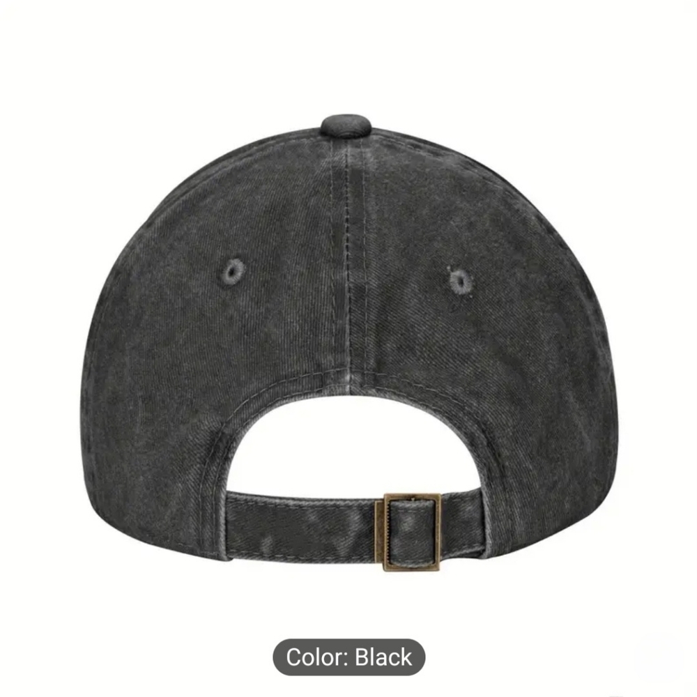 BASEBALL CAP Unisex Black Believe Cross Printed - Picture 2 of 6